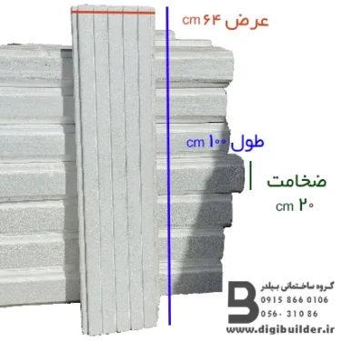 یونولیت سقفی 20 سانتی