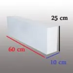 بلوک هبلکس رضوی ابعاد 10×25×60 | بلوک هبلکس ۱۰ سانتی | قیمت هبلکس ۱۰ سانتی