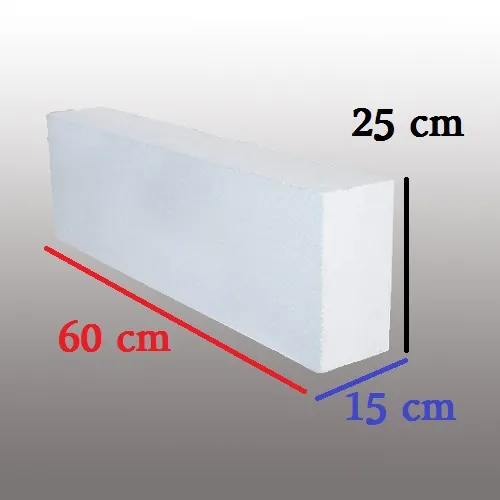 بلوک هبلکس رضوی ابعاد 15×25×60 | قیمت هبلکس ۱۵ سانتی
